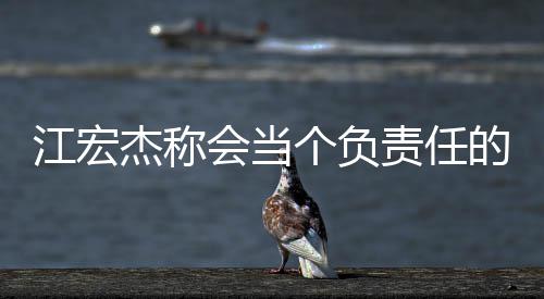 却遭爸 责任的爸个负网友嘲讽江宏杰称会当